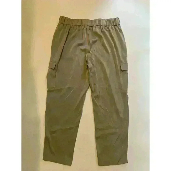 Women’s Apt 9 Green Silky‎ Torie Stretch Waist Mid Rise Pants Size L - Picture 1 of 7